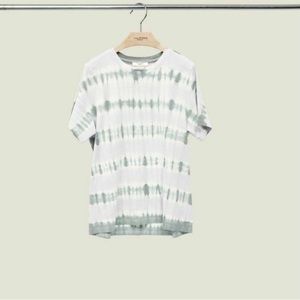 NWT ISABEL MARANT ETOILE 100% COTTON TIE DYE TEE / T-SHIRT. LILAC, WHITE, OLIVE